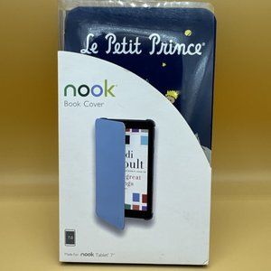 Nook Book Cover 7” Le Petit Prince Blue with Elastic Band Closure New
